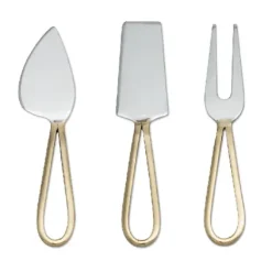 Marie Dumas Loop Handle Cheese Knives - Set of 3