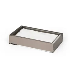 Marie Dumas Lucite Napkin Tray - Silver