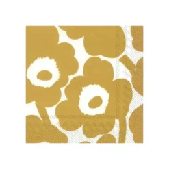 Marie Dumas Lunch Napkin White & Gold