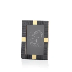 Marie Dumas Maca Bone & Brass 4x6 Frame
