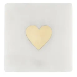 Marie Dumas Marble Heart Coasters