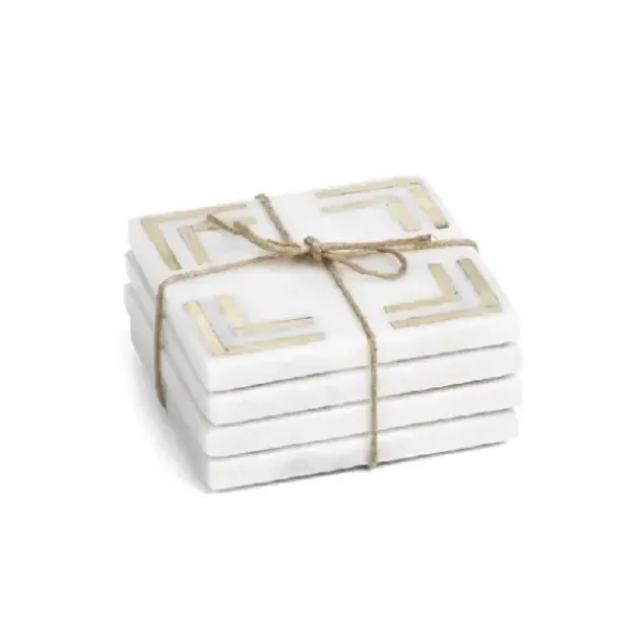 Marie Dumas Marmo Marble Coasters - Set of 4