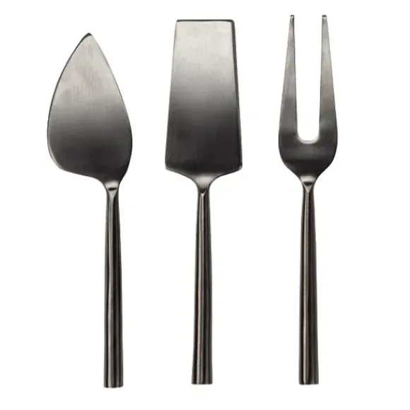 Marie Dumas Matte Black Cheese Set/3