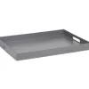 Marie Dumas Matte Grey Rectangular Tray