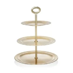 Marie Dumas Matte Silver 3 Tier Stand