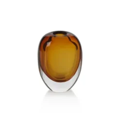 Marie Dumas Medium Amber Glass Vase