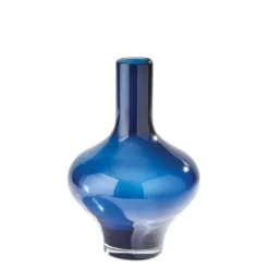 Marie Dumas Medium Drib Night Blue Vase