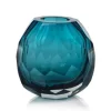 Marie Dumas Medium Maya Hand Cut Glass Vase