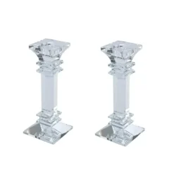 Marie Dumas Medium Set of 2 Crystal Candle Holders