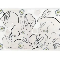 Marie Dumas Medium Wall Art Bunnies Floral