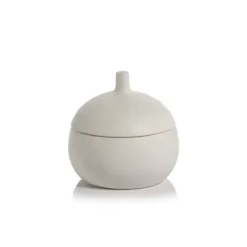 Marie Dumas Medium White Ceramic Canister
