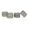 Marie Dumas Mesh Napkin Rings Set of 4