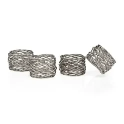 Marie Dumas Mesh Napkin Rings Set of 4