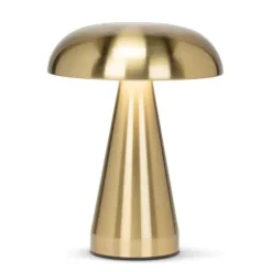 Marie Dumas Metallic Mushroom LED Gold Table Light