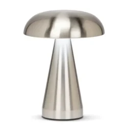 Marie Dumas Metallic Mushroom LED Silver Table Light