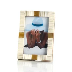 Marie Dumas Micha Bone & Brass 4x6 Frame