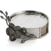 Marie Dumas Michael Aram Black Orchid Coasters Set/6