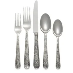 Marie Dumas Michael Aram Black Orchid 5 Piece Flatware Set