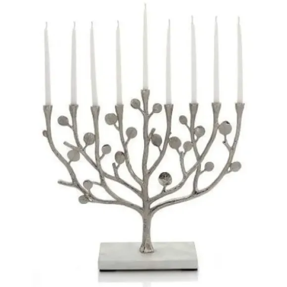 Marie Dumas Michael Aram Botanical Leaf Menorah
