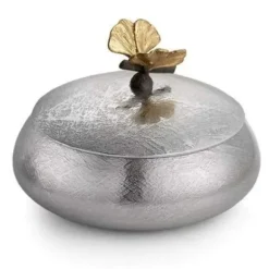 Marie Dumas Michael Aram Butterfly Ginkgo Round Trinket Box