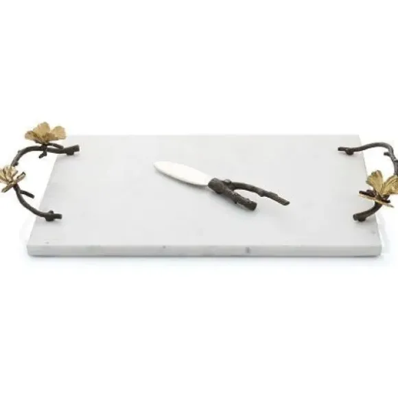 Marie Dumas Michael Aram Butterfly Ginkgo - Cheese Board w/ Knife