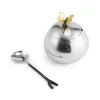 Marie Dumas Michael Aram Butterfly Ginkgo Sugar Pot with Spoon