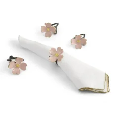 Marie Dumas Michael Aram Dogwood Napkin Rings - Pink