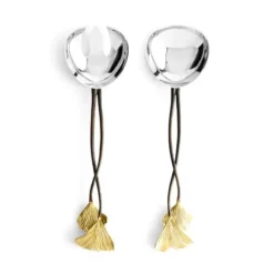 Marie Dumas Michael Aram Golden Ginkgo Serving Set