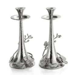 Marie Dumas Michael Aram White Orchid Candleholders