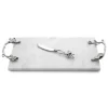 Marie Dumas Michael Aram White Orchid Cheese Board w/ Knife
