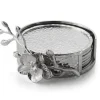 Marie Dumas Michael Aram White Orchid Coasters Set/6