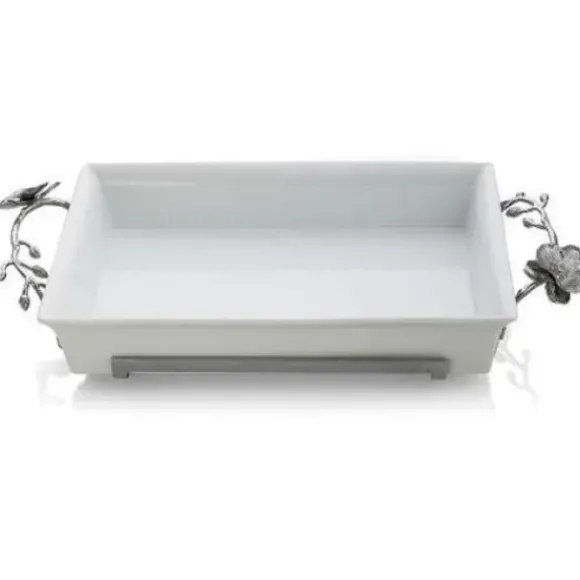 Marie Dumas Michael Aram White Orchid Casserole