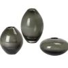 Marie Dumas Mini Lustre Vases Set of 3 - Smoke