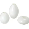Marie Dumas Mini Lustre Vases White Set of 3