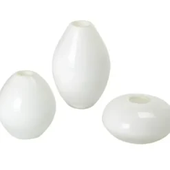 Marie Dumas Mini Lustre Vases White Set of 3