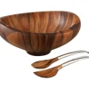 Marie Dumas Nambe Butterfly Bowl with Servers