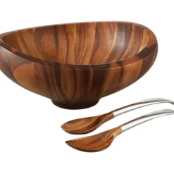 Marie Dumas Nambe Butterfly Bowl with Servers
