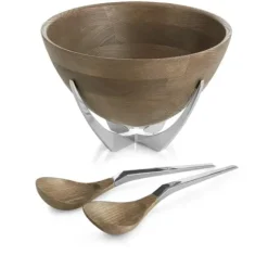 Marie Dumas Nambe Cabo Salad Bowl with Servers