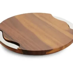 Marie Dumas Nambe Cheese Board w/Knife & Spreader