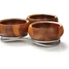 Marie Dumas Nambe Condiment Server - Braided Silver Base
