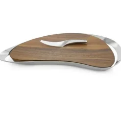 Marie Dumas Nambe Pulse Cheese Board with Knife