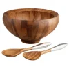 Marie Dumas Nambe Yaro Salad Bowl with Servers