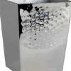 Marie Dumas Nickel and Gold Bead Square Wastebasket