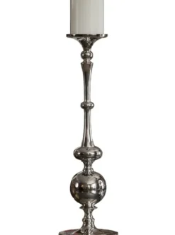 Marie Dumas Nickel Ball Candle Holder