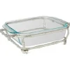 Marie Dumas Nickel Bamboo Square Baking Dish