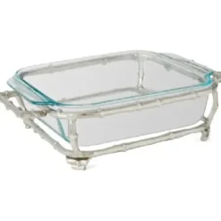 Marie Dumas Nickel Bamboo Square Baking Dish