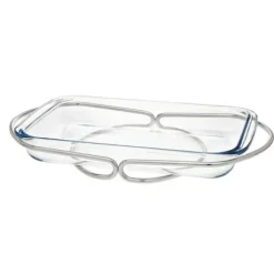 Marie Dumas Nickel Infinity Glass Rectangular Dish