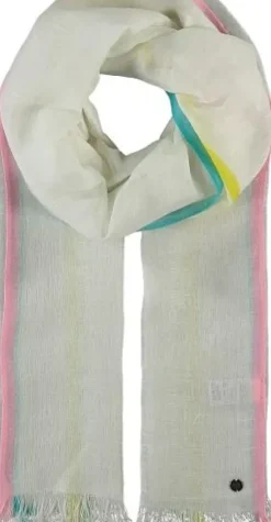 Marie Dumas Off-White Bright Lines Scarf