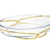 Marie Dumas Oval Glass Baking Dish - Gold
