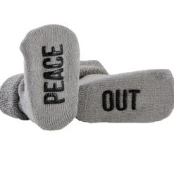 Marie Dumas Peace Out Baby Socks
